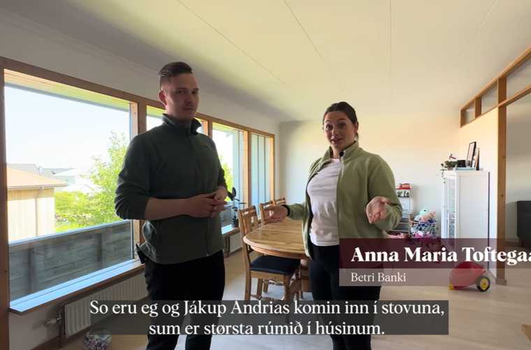 Ger heimið klárt til sølu - stovan og samanumtøka